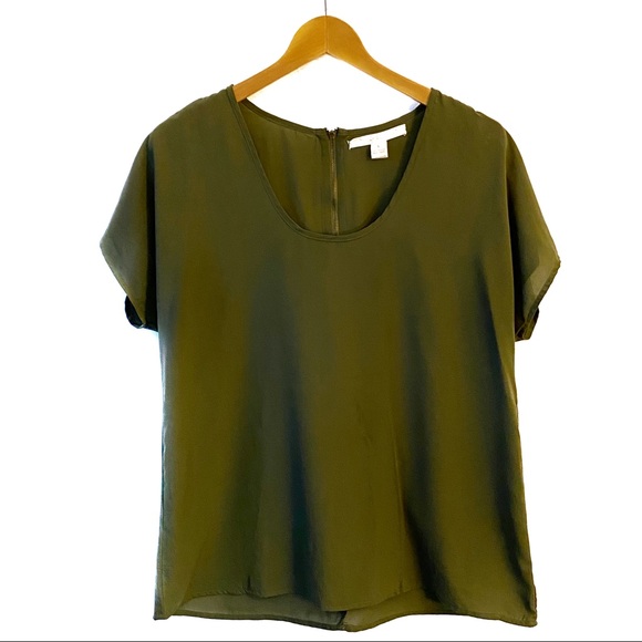 Green Shrinking Violet Short Sleeve Top - Picture 1 of 4